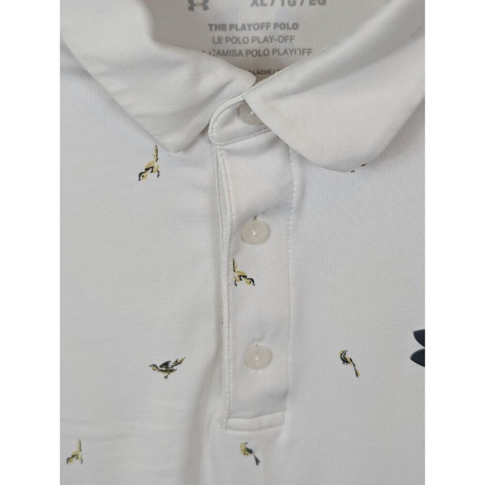 Under Armour The Playoff Polo Bird Print Polo Shirt Men's Size XL - Picture 5 of 10